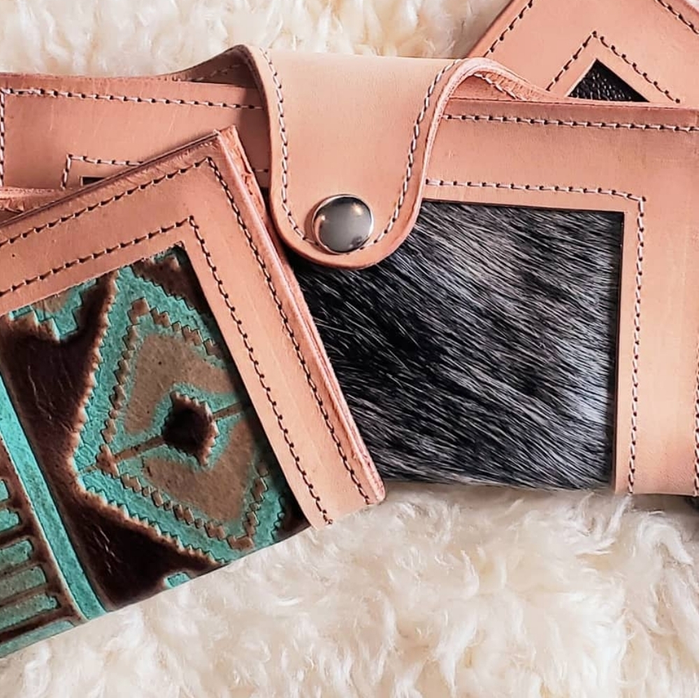 Salt and Pepper cowhide Wallet